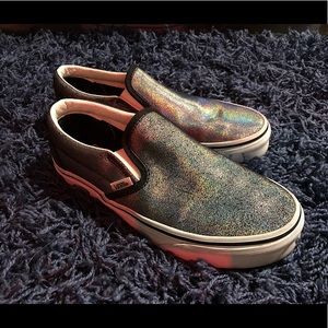 Holographic Slip-on Vans